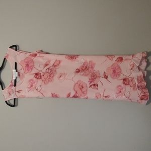 Vintage Sheer Pink floral dress
